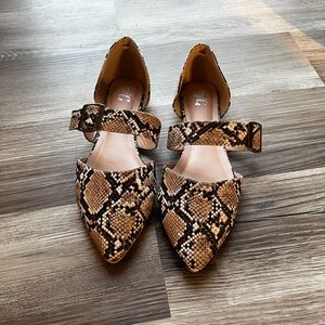 Snake Print Flats